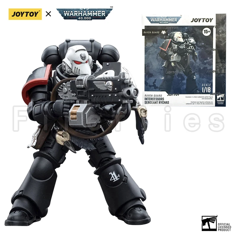 1/18 JOYTOY Action Figure 40K Raven Guard Intercessors Sergeant Rychas Heruitgave Versie Anime Model Speelgoed