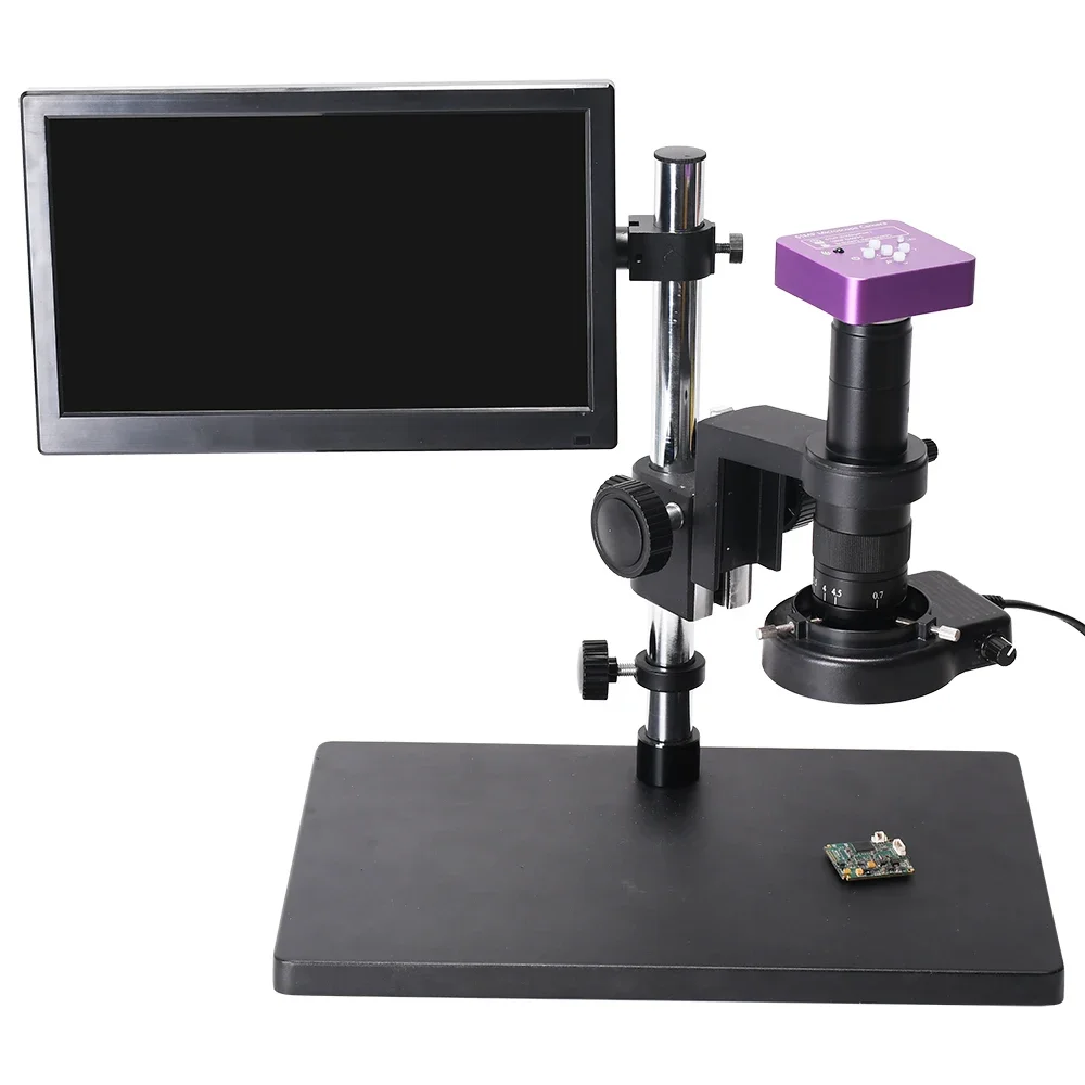 51MP 60FPS Digital Industry Video Microscope with Camera Set 180X C MOUNT Lens microscope For  for mobile repair Soldering