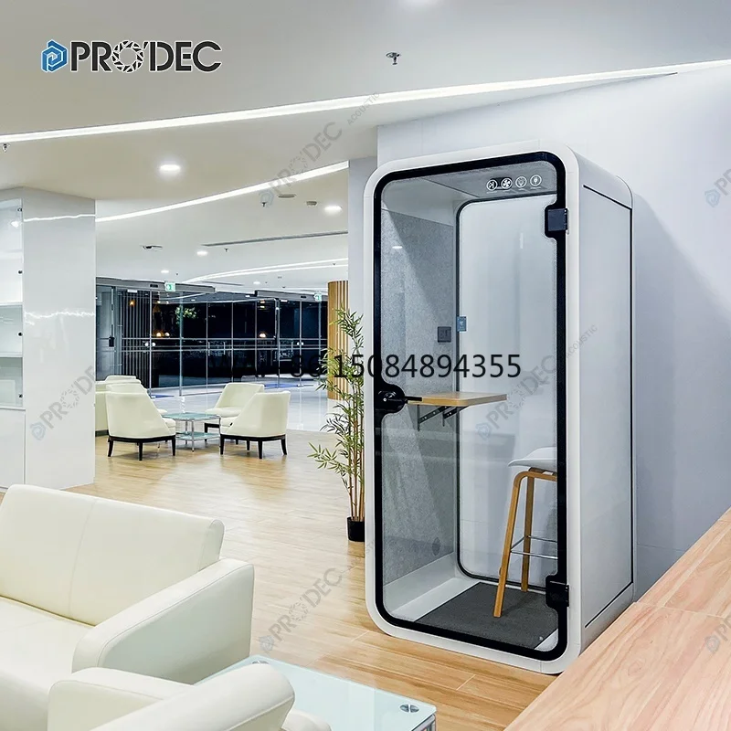 Library Furniture Anti Noise 30db Telephone Hood Meeting Pod
