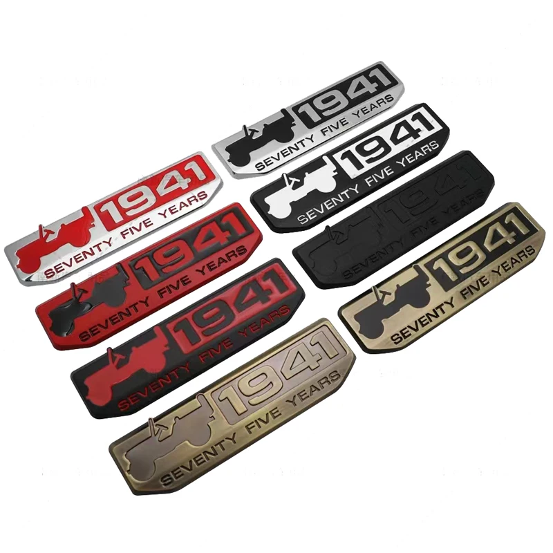 1pcs 1941 sticker for Jeep Wrangler guides, 75th anniversary stickers, Body Stickers