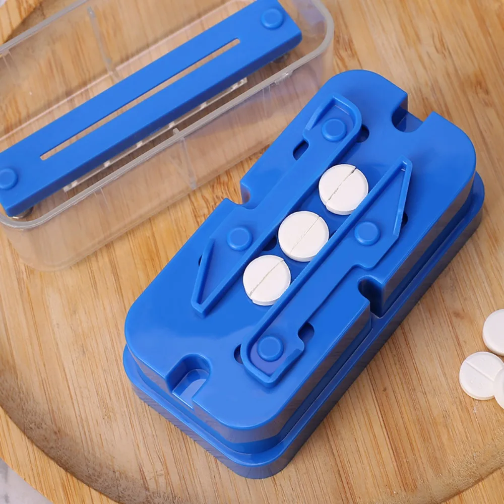 건강식품 Multiple Pill Splitter Stainless Steel Blade 1/2 Pill Cutter For Round Oblong Pills Tablet Cutter Splitter Blue 마그네슘