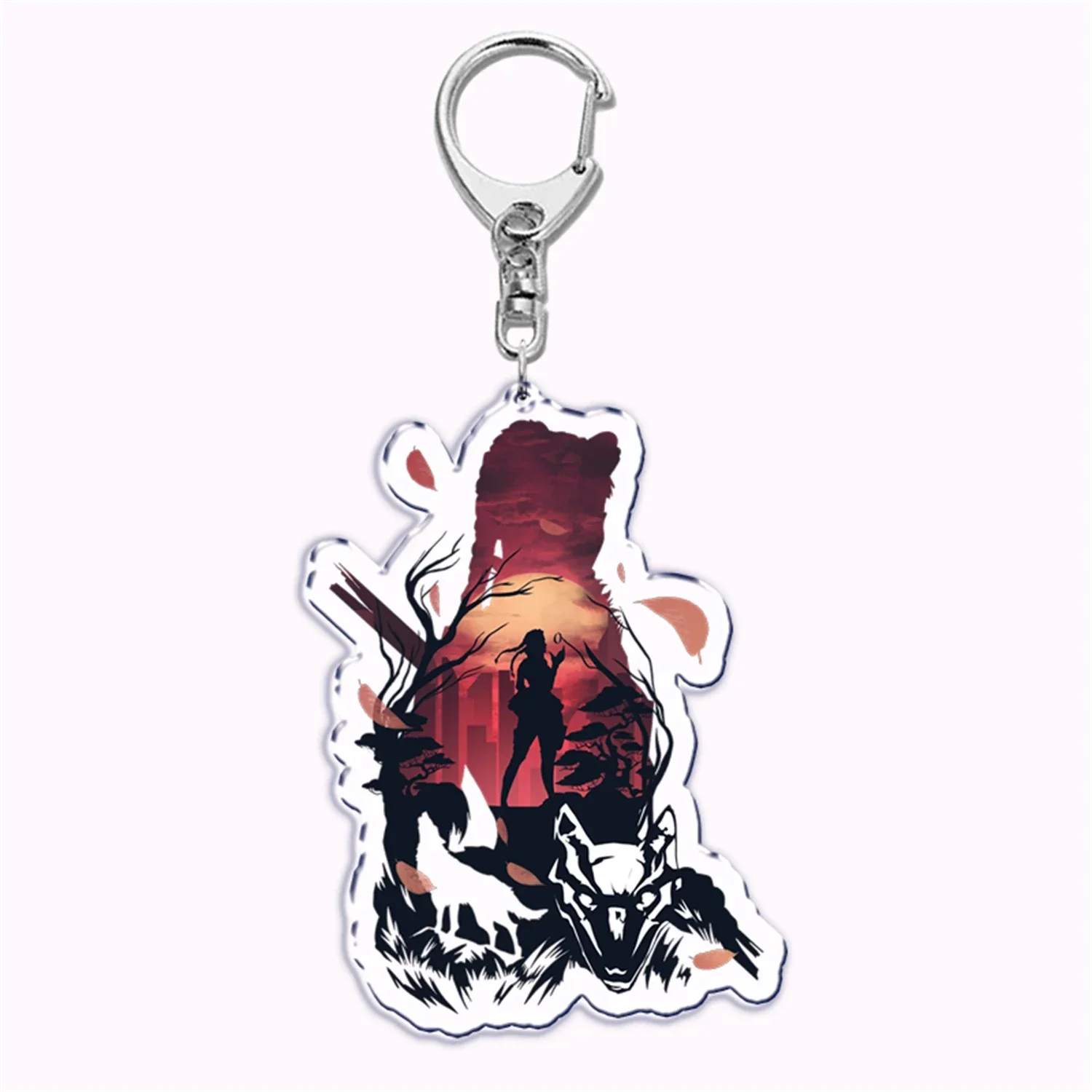 Hot Game Apex Legends Characters BLOODHOUND Acrylic Key Chain Pendant Key Ring Keychains Keyring for Bag Pendant Jewelry Gifts