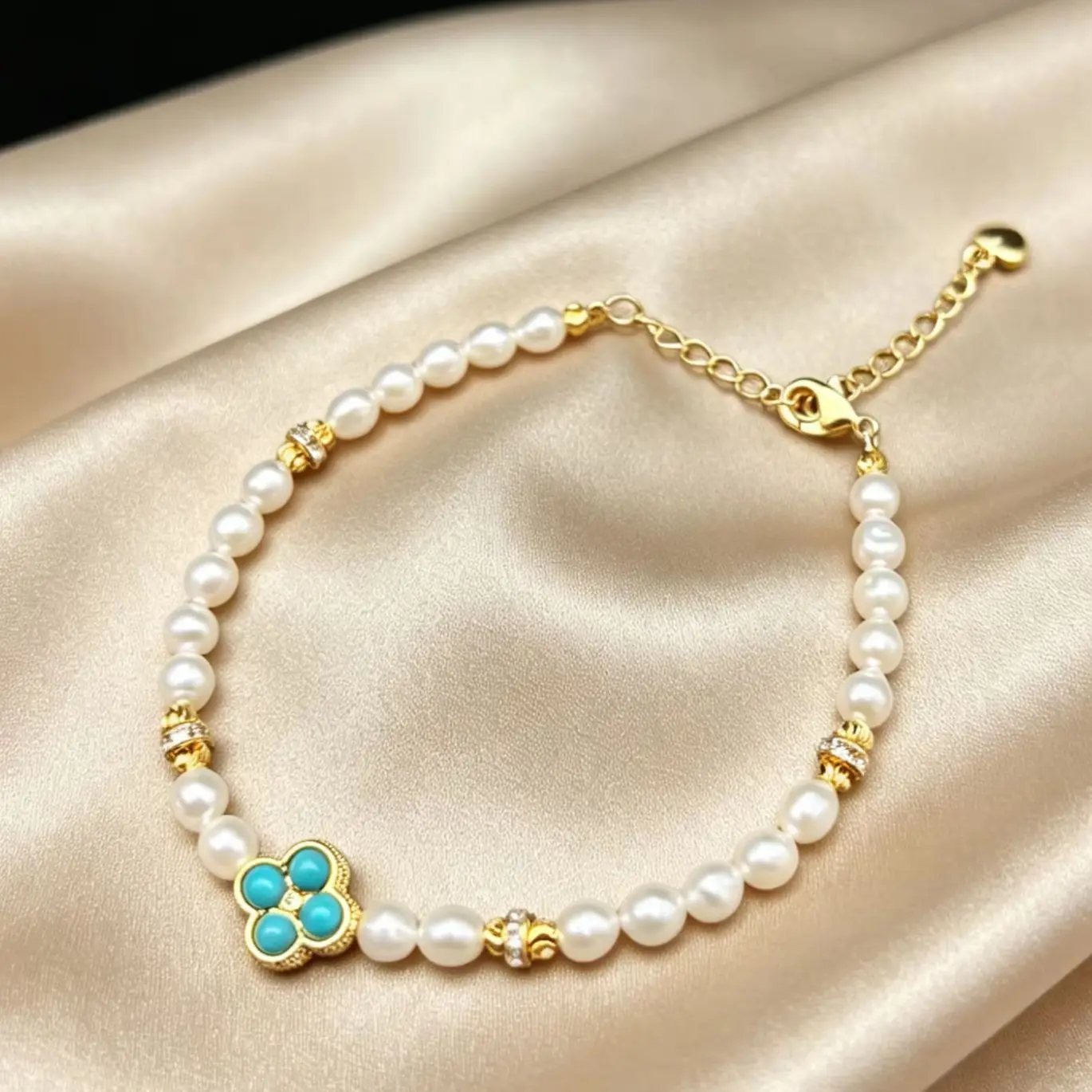 bracciale-con-perle-naturali-d'acqua-dolce-e-ciondolo-a-quadrifoglio-blu-catena-regolabile-in-lega-di-rame-placcata-oro-gioiello-di-moda-per-donne
