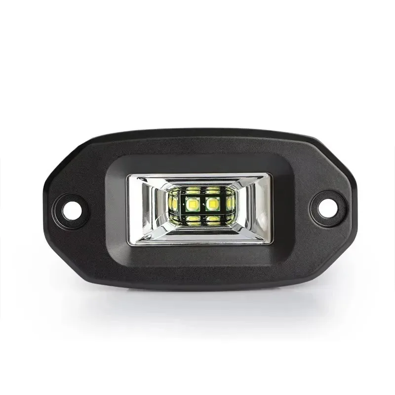 

For 12V 24V 4 Inch Flush Mount Led Pod Light Off Road Driving Work Lights Fog Lamp Flood Beam Car Daytime Running Lights