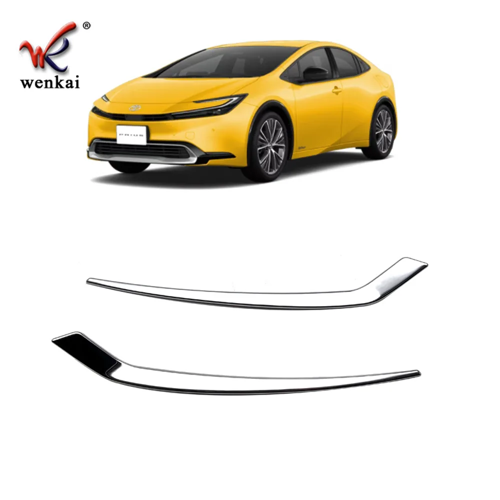 

For Toyota Prius 60 Series Rear Bumper Fog Light Plating Glitter 2 PCS ABS Silver Chrome Trim Car Exterior Styling Accessories