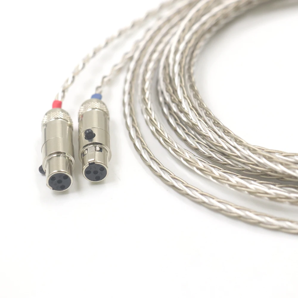 ترقية 152 النوى الجرافين + الفضة مطلي كابل ل Audeze LCD-3 LCD-2 LCD-X LCD-XC LCD-4z LCD-MX4 LCD-GX LCD-24 سماعة #6