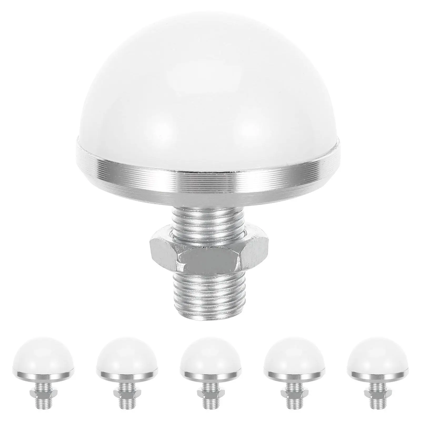 6Sets LED Lampshade Hemisphere Half Globe Vanity Light Cover Replacement Plastic Bulb Covers Makeup Mirror Lighting Fixture