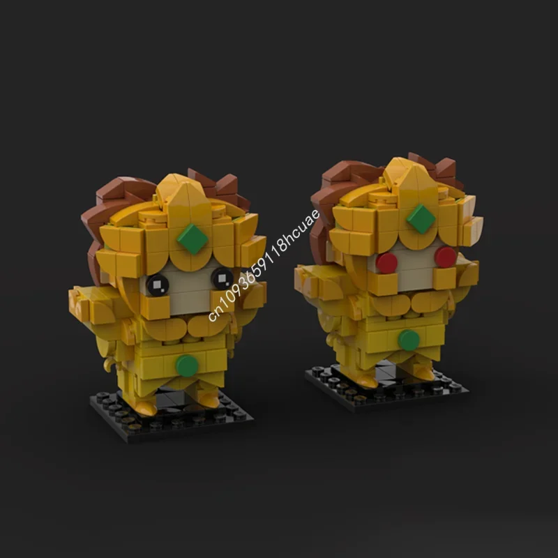 

Набор строительных блоков Brickheadz MOC Лео и Айолия (264 детали) – Рождественский подарок, праздничный набор для досуга, DIY-конструктор