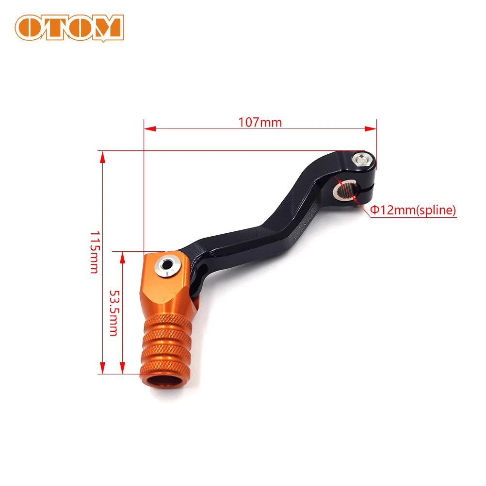 OTOM Motorcycle CNC Aluminum Folding Gear Shift Lever Pedal For Kayo Apollo Bosuer Guizun S3 S6 CQR 125 150 T2 T4 K1 Dirt Bikes