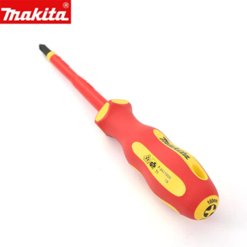 Makita Insulated Phillips Slotted Screwdriver 1000V Electrician Screwdrivers with Magnetic Screw Driver Hand Tool Repair Tool