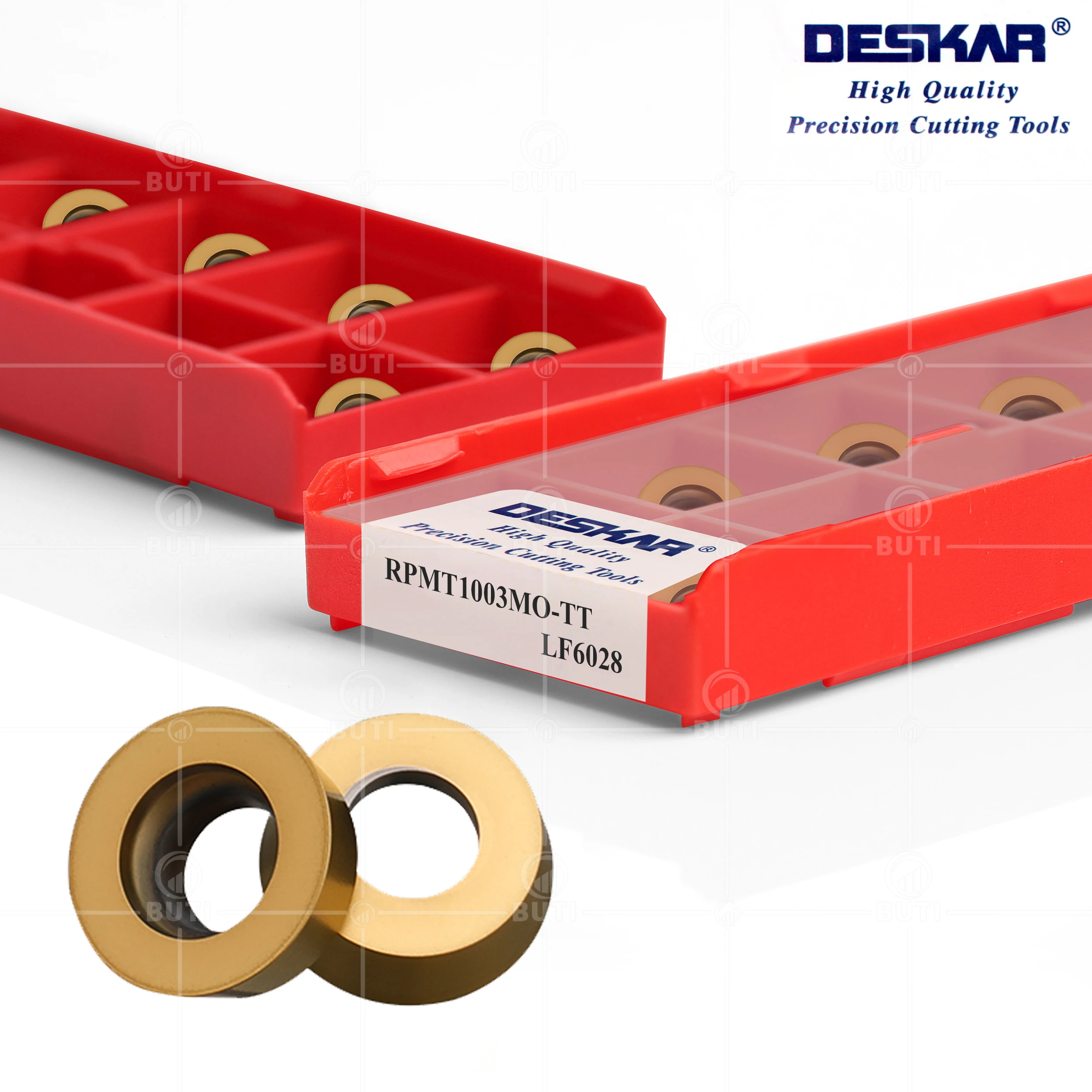 DESKAR 100% Original RPMT08T2 RPMT10T3MOE-JS RPMT1003MO-TT RDMW10T3MO-TT LF6018 LF6028 CNC Milling Inserts Lathe Cutter Carbide