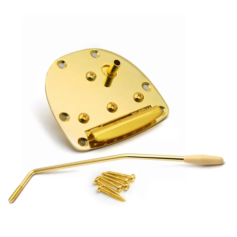 

Электрогитарный тремоло-бридж HOTB72A с тремоло-рычагом, хромированная/золотистая отделка