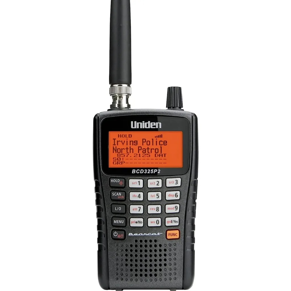 

NEW-Uniden BCD325P2 Handheld TrunkTracker V Scanner. 25,000 Dynamically Allocated Channels. Close Call RF Capture Technology.