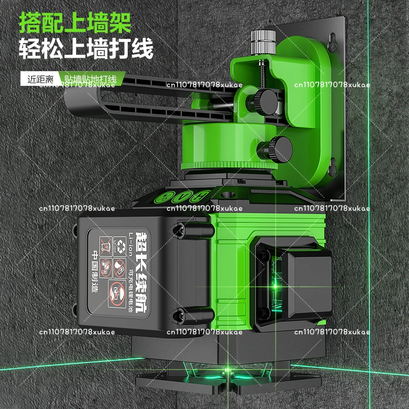 أداة المستوى ضوء قوي 12 خط الضوء الأخضر عالية الدقة في الهواء الطلق جدار الأشعة تحت الحمراء مستوى الليزر أداة خط الإسقاط
