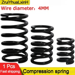 65MN Strong Spring Steel Pressure Compression Spring Shock Absorption Return Spring, Diameter 4.0 mm, Od:20-45 mm, L:20-100mm