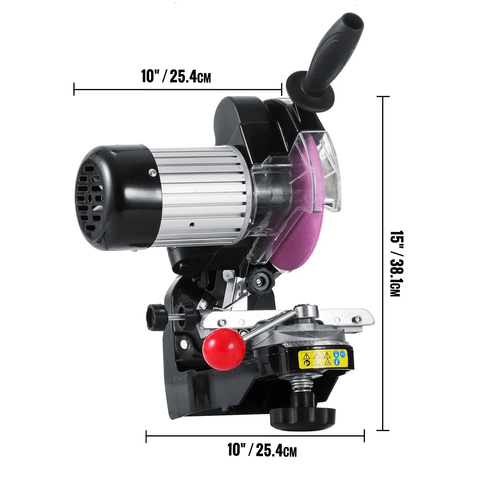 VEVOR 230W Saw Chain Grinder 3000RPM Electric Aluminum Bench Chainsaw Grinder Sharpener Portable Adjustable Angle Tool Polisher