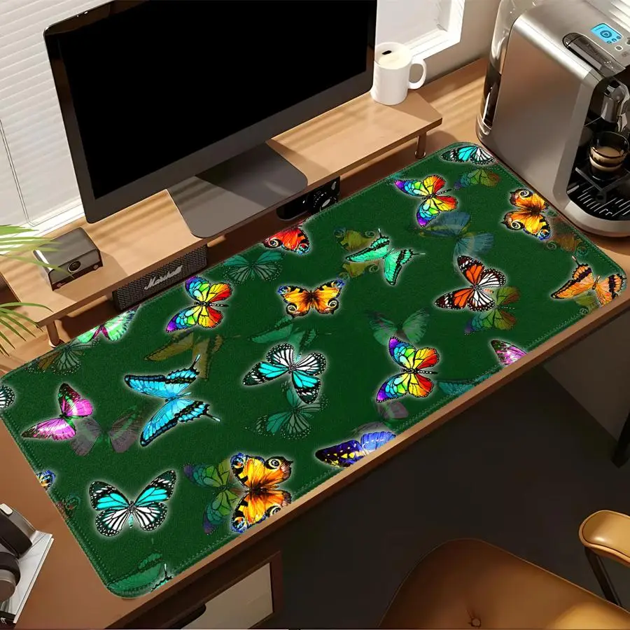 Anti slip Mouse Pad Computer Laptop Pad office Pad Game Console Pad Keyboard Mouse Pad Desk accessories Colorful Butterflies