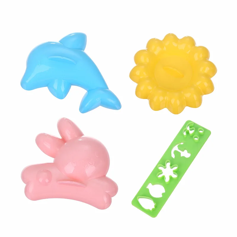 4 Hoạt Hình Dễ Thương Sushi Nori Khuôn Cơm Trang Trí Cắt Bento Máy Làm DIY Dụng Cụ Nhà Bếp Accessorie Nhà DIY Dễ Thương Làm Bánh nori Dụng Cụ Làm Sushi
