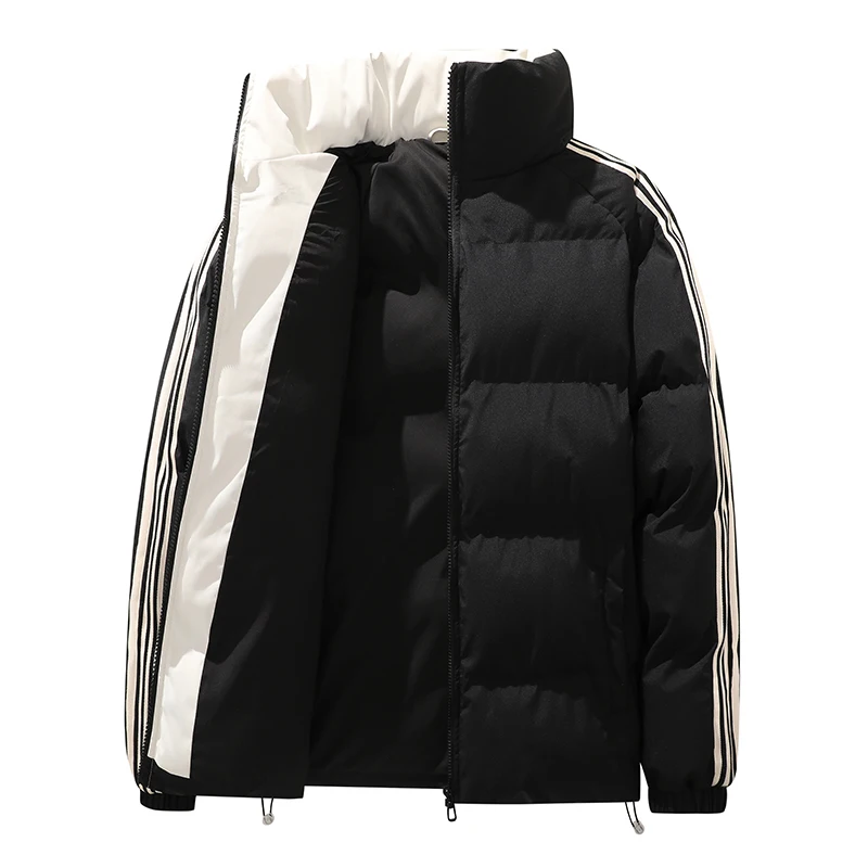 

Модная мужская куртка с воротником-стойкой, новинка 2026 года, теплая хлопковая куртка для осени и зимы, утепленная полиэстеровая верхняя одежда для пар