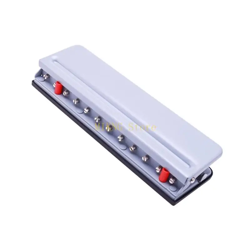 12 -dołkowe ciosy papierowe grzybowe dziurka z niszczycielką z pozycjonującym przewodnikiem linijki dla dyskowych notebooków