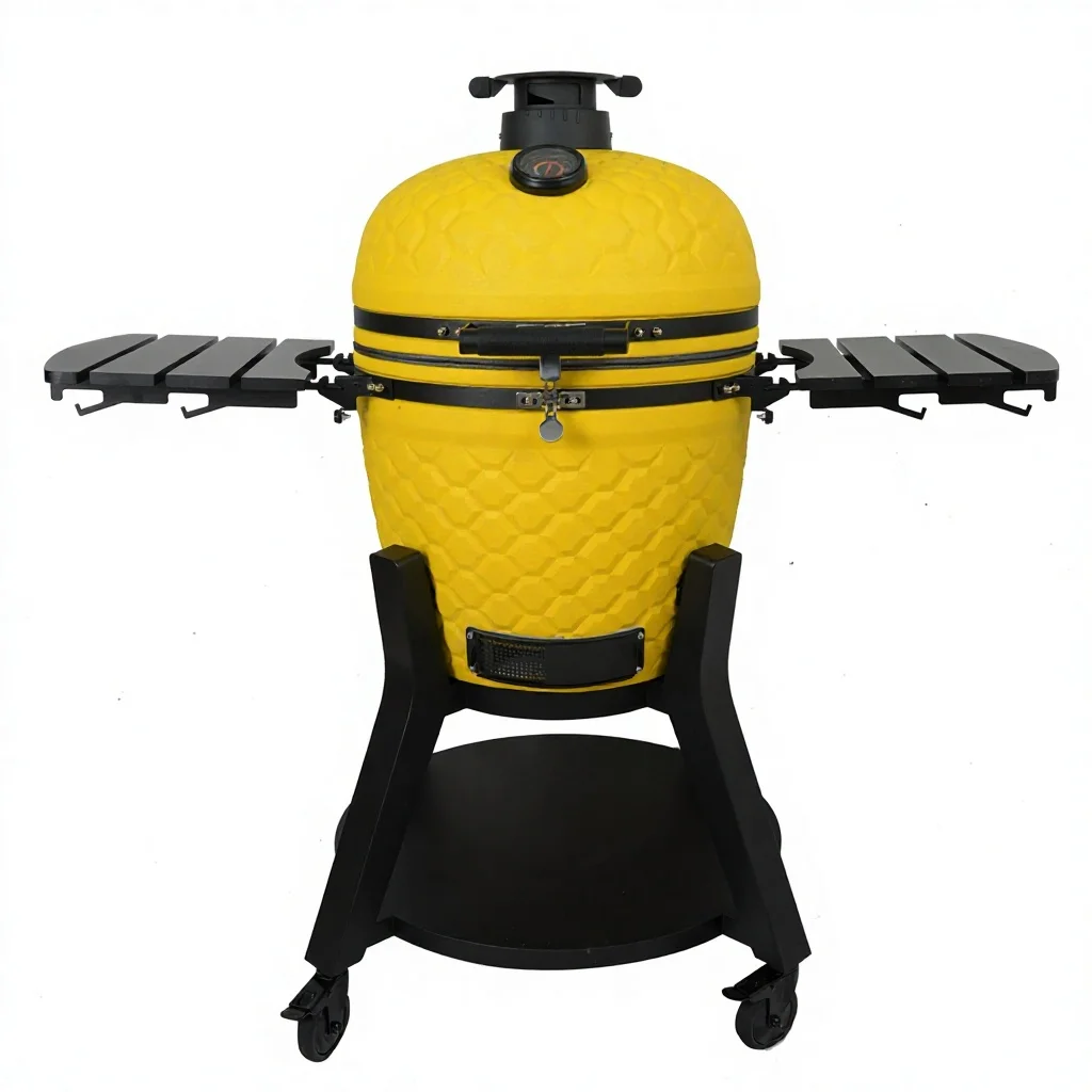 Parrilla Kamado de Cerámica Mate de 22 Pulgadas, Ahumador de Carbón para Exteriores, Parrilla de Carbón OEM, Asador Premium, Nueva Serie 2026, Tendencia 3-5