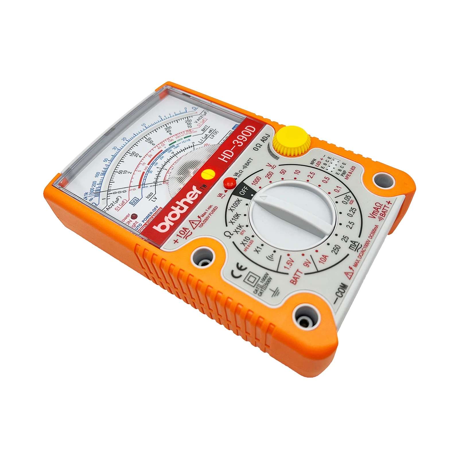 Brother HD-390D Analog Multimeter High Precision Mechanical Electrician Home Maintenance Pointer Multimeter AC/DC Current