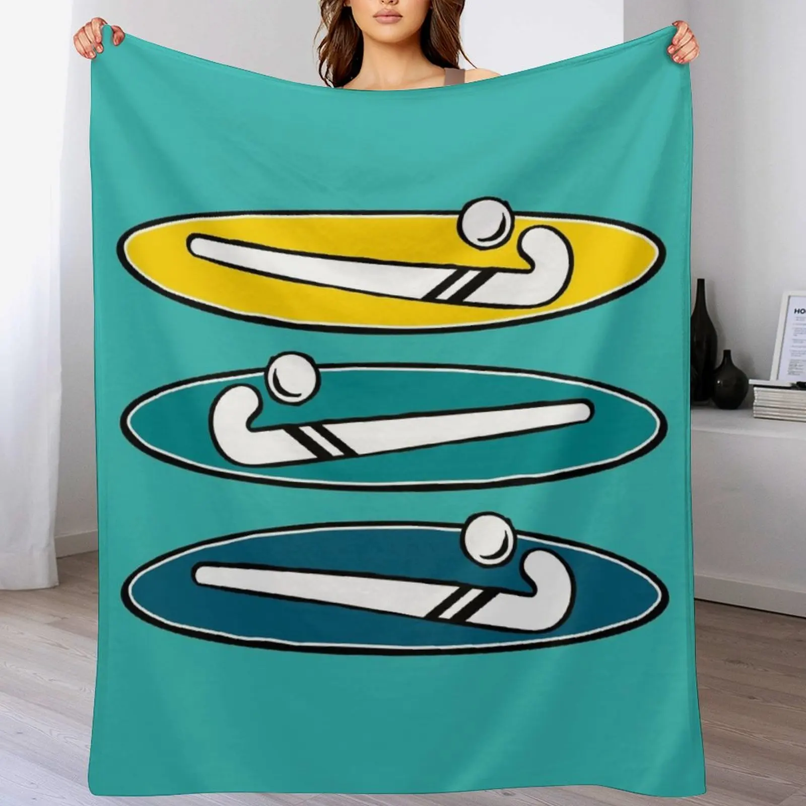 

Hockey stick Throw Blanket Furry cosplay anime Weighted Blankets