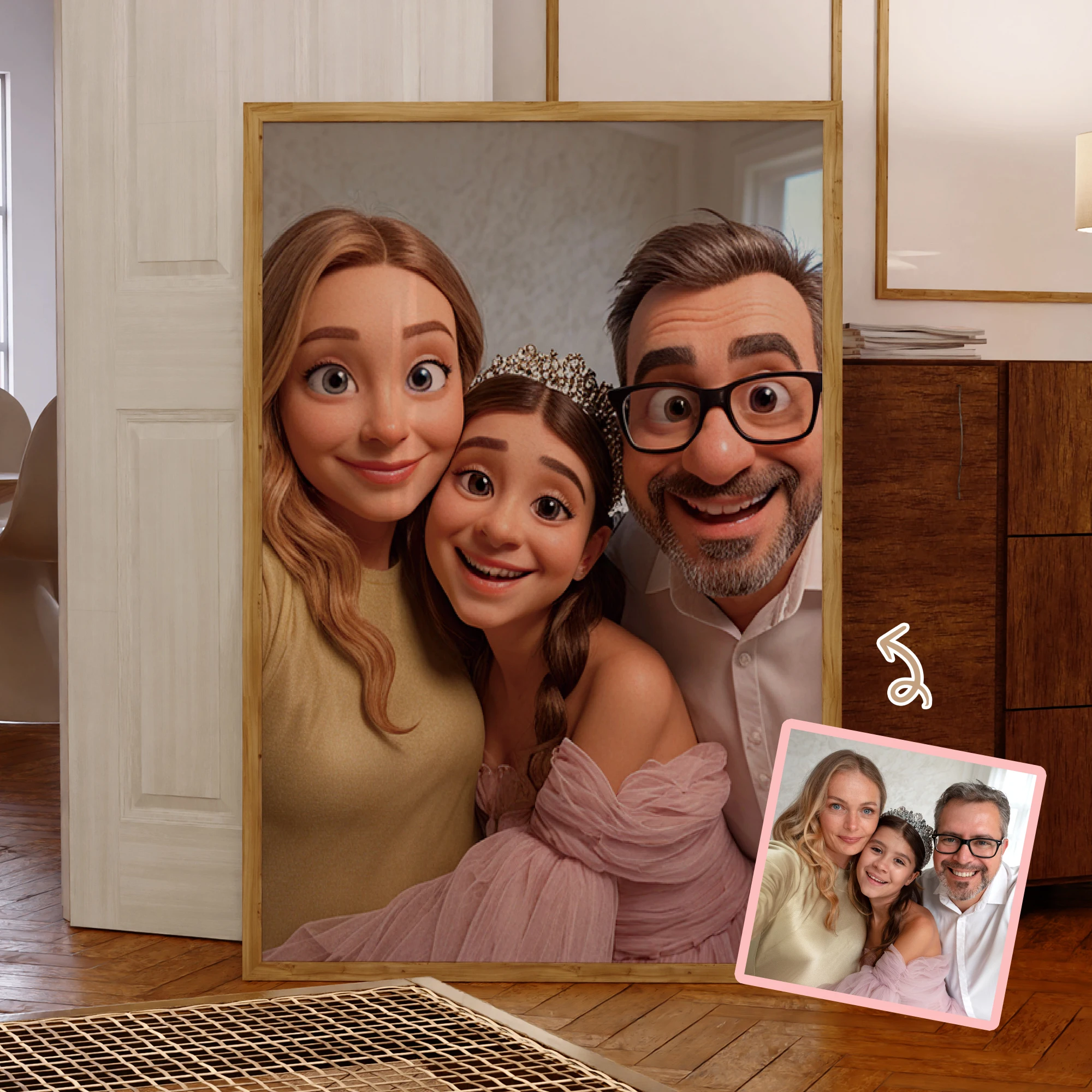 1 قطعة صور مجموعة الأسرة المخصصة جدار الفن يطبع قماش اللوحة المشارك صورة لغرفة المعيشة ديكور المنزل #1