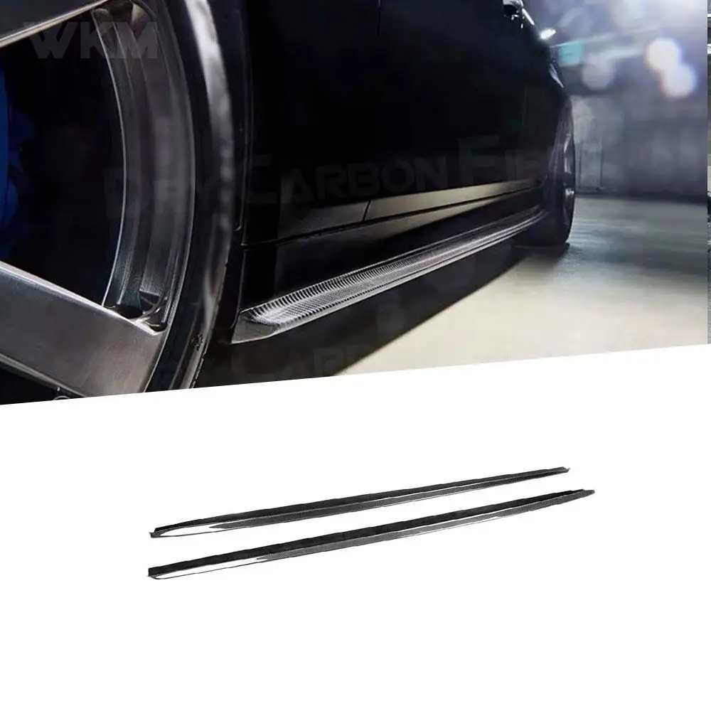 

Carbon Fiber Side Skirts Door Aprons For BMW 5 Series F90 M5 G30 M-SPORT 2018 2019 Bumper Guard Car Styling FRP Protection