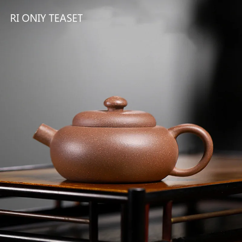 130ml Chinese Yixing Purple Clay Teapots Master Handmade Tea Pot Raw Ore Section Mud Beauty Kettle Zisha Tea Set Teaware