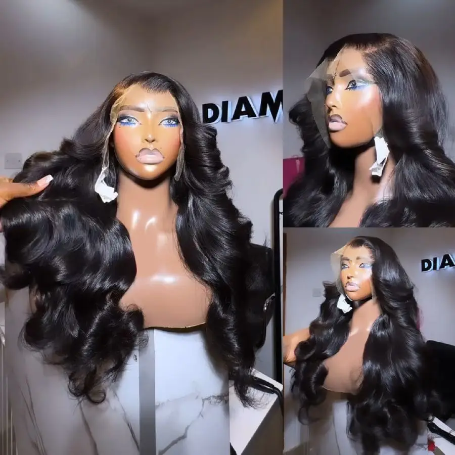 34 32In الجسم موجة الشعر البشري الدانتيل الباروكات الأمامية 13x4 13x6 الدانتيل الشفاف شعر مستعار أمامي للنساء 5x5 غلويليس شعر مستعار شعر الإنسان #2