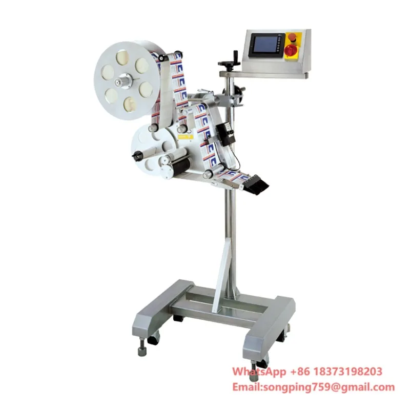 Автоматический этикетировочный аппарат для онлайн-этикетирования, тип упаковки — коробки, диапазон этикеток 10–300 мм, толщина этикеток 0,2–1 мм, поставка от производителя