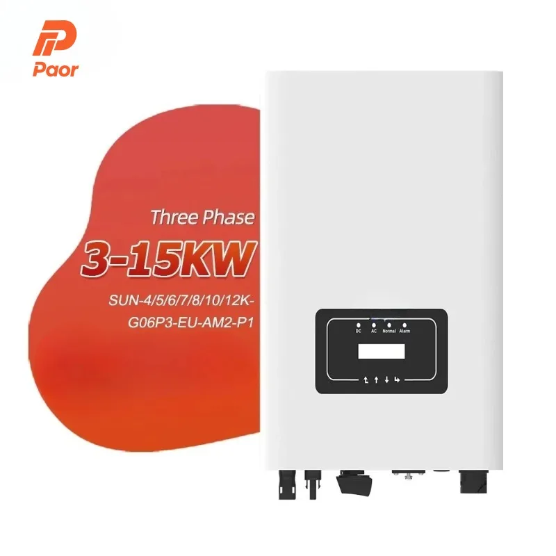 

5 кВт, 6 кВт, 8 кВт, 10 кВт, 12 кВт, инвертор Deye So-lar, инвертор мощности, подключенный Gr-id SUN-10K-G06 P3-E-U-AM2, инвертор So-lar Mppt