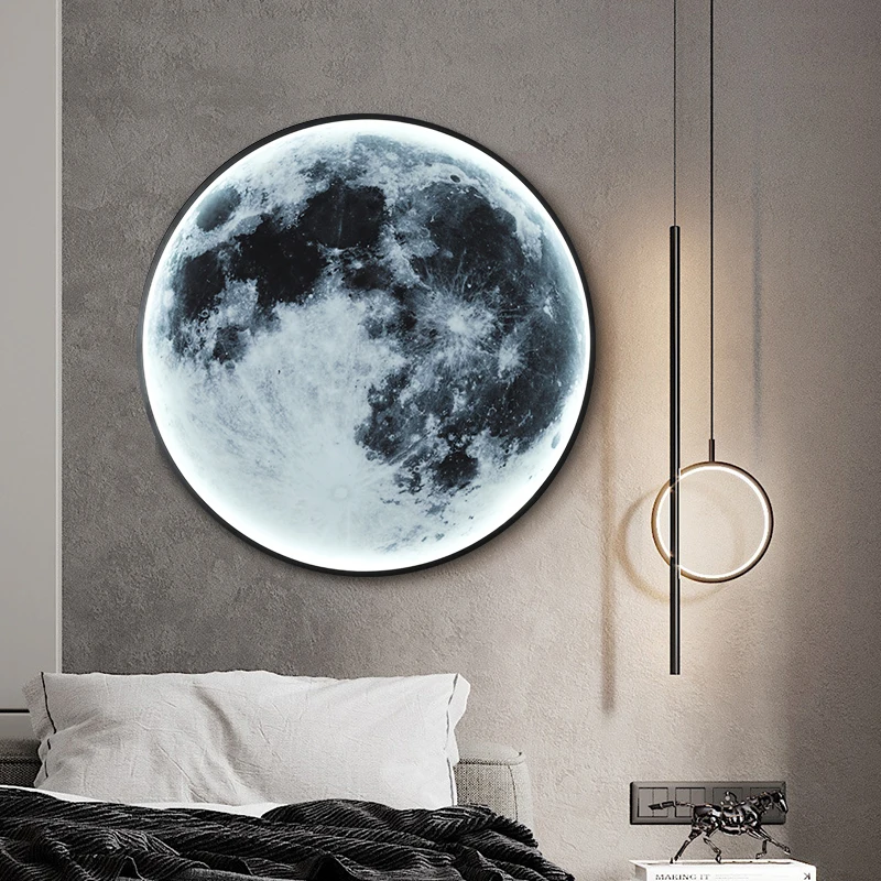 Creative 3D Three-Dimensional LED Circle Wall Decoration Wall Lamp Suitable For Family Living Room Background Wall Hotel