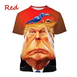 Funny Cartoon Trump 3D Print weird clothing Short Sleeve Tshirt Oversized Tops Quick-drying Tee Workout Tshirt casual streetwear