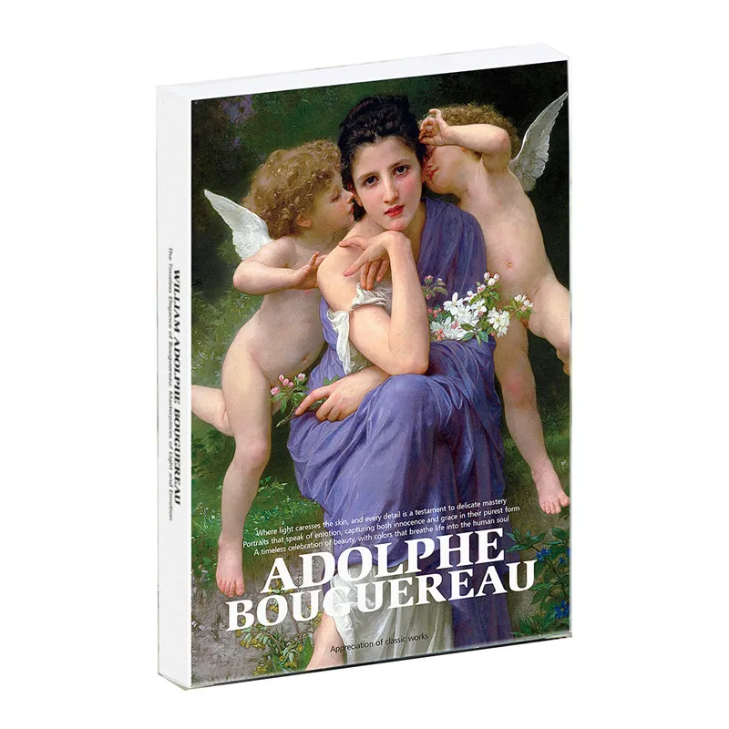 

30 Sheets/Lot William Adolphe Bouguereau Artwork Postcard INS Style Greeting Card Wish Message Card Stationery Gift Decoration