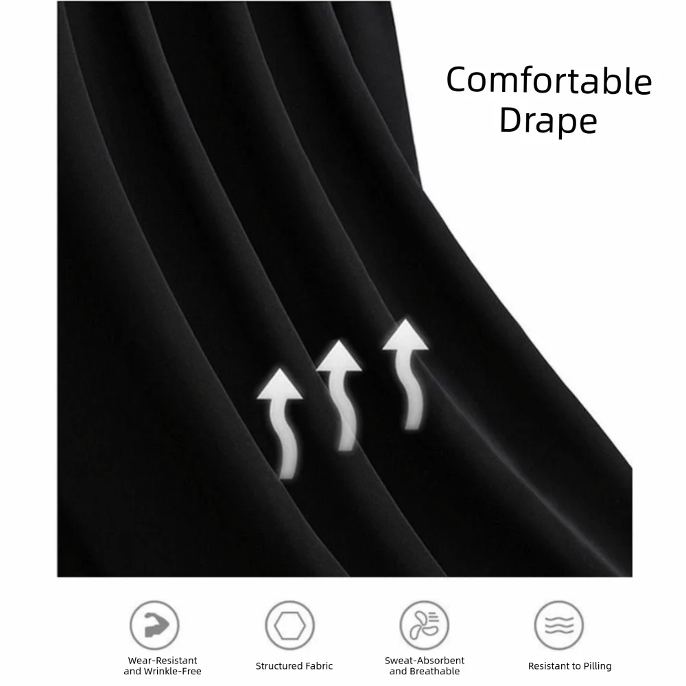 Elastic Waist Dance Pants High Waist Pure Color Square Dance Pants Chiffon Material Pleats Detail Latin Dance Pants Commute Use