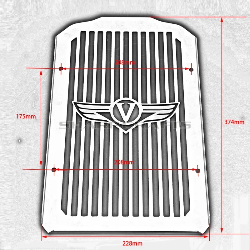 قطع غيار الدراجات النارية لـ KAWASAKI Vulcan 900 VN900 Classic LT مخصصة 2006-2019 غطاء المبرد الصلب الحافة مصبغة الحرس حامي