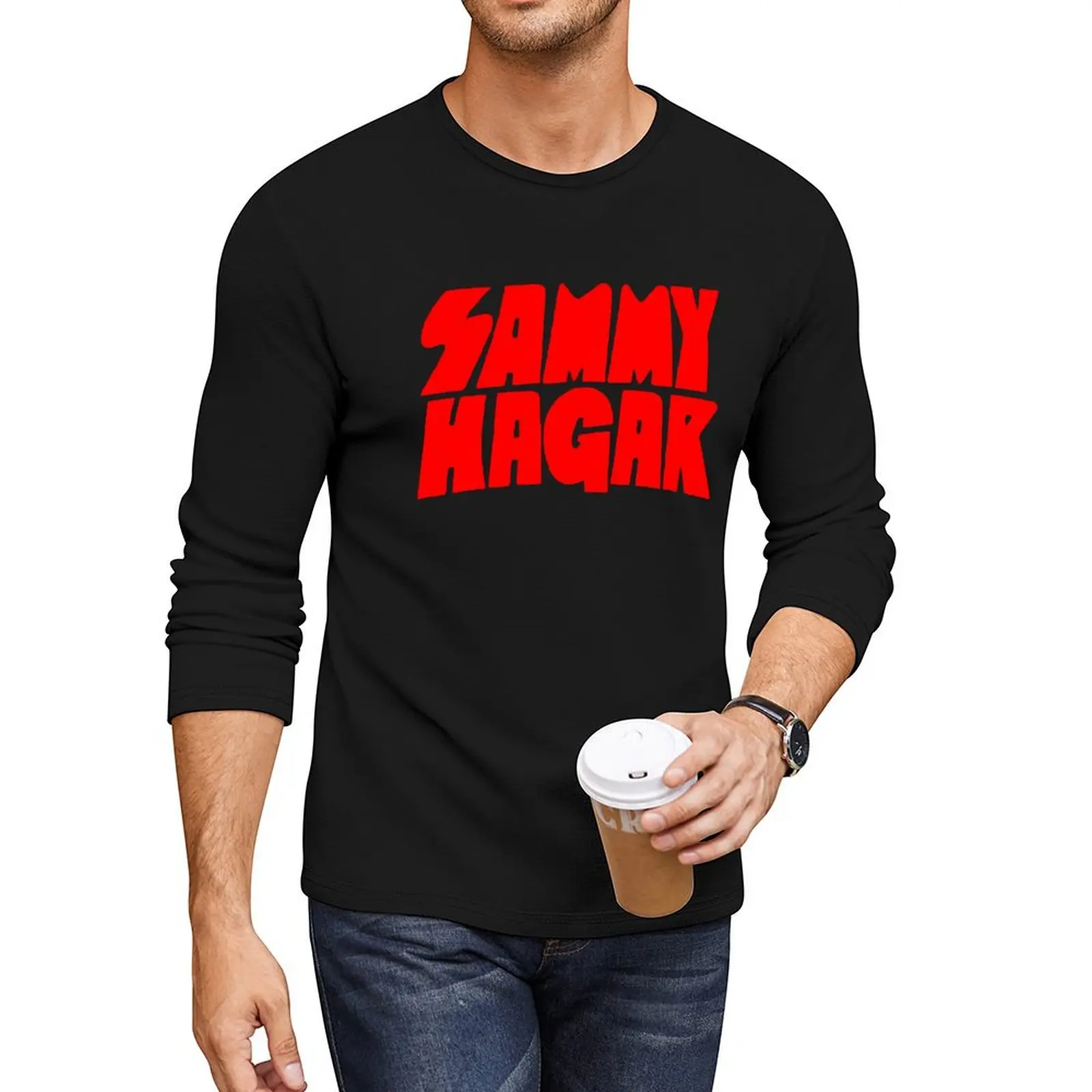 SAMMY HAGAR Long T-Shirt oversized t shirt korean fashion quick drying t-shirt oversized t shirts heavy weight t shirts for men