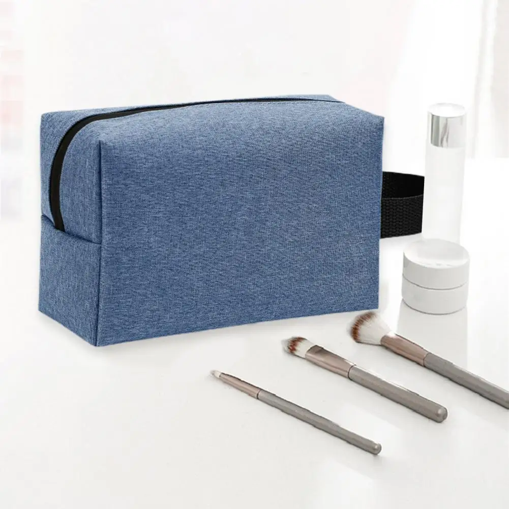 Practical Cosmetic Bag Sturdy Organizer Pouch with Handle Business Trip Portable Makeup Pouch Cosmetic Organizer  Storage