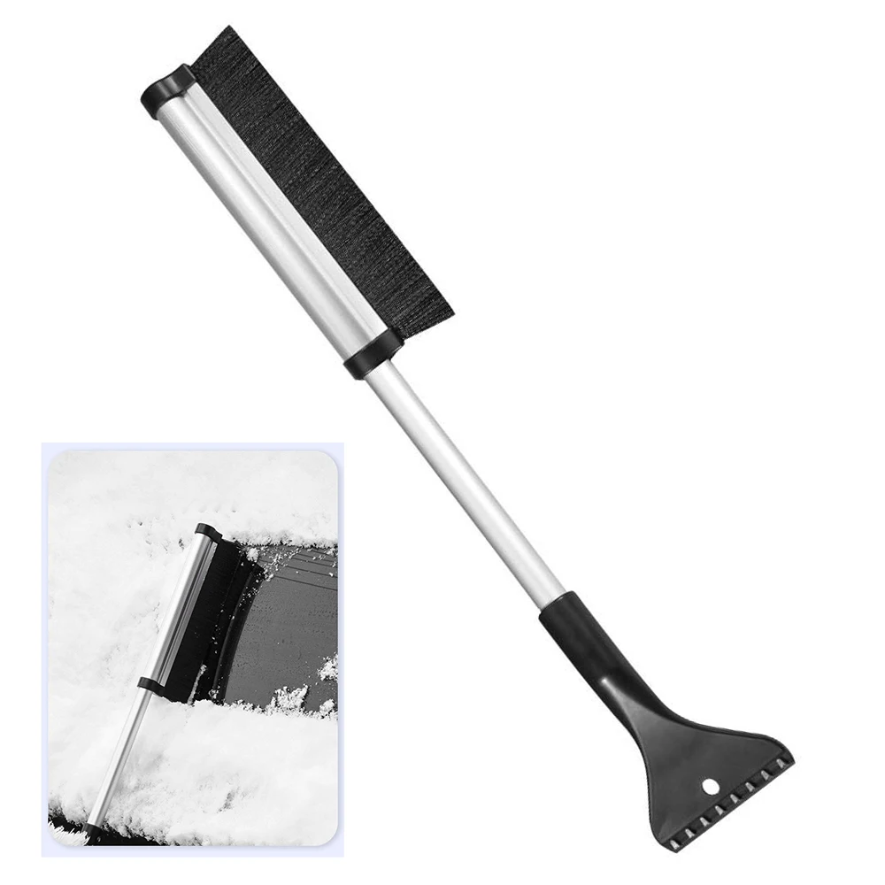 ALIWRAP Car Windshield Snow Brush Ice Scraper with Shovel Extendable Winter Window Glass Snow Removal Defrosting Cleaning Tool