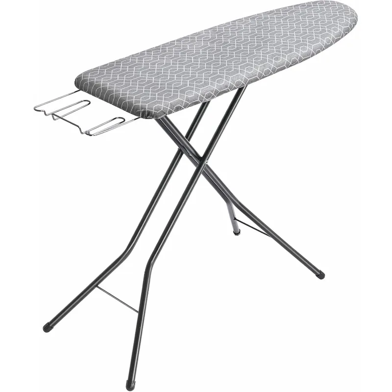 Size Ironing Board with Iron Rest, Lightweight Iron Board with Height Adjustable, Extra Thick Heat-Resistant Cover with Padding