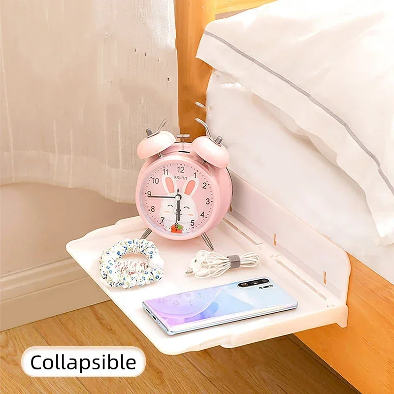 

Wall-mounted Retractable Foldable Hanging Portable Bedside Storage Head Rack Dormitory Kitchen Bedroom Storage Organizer