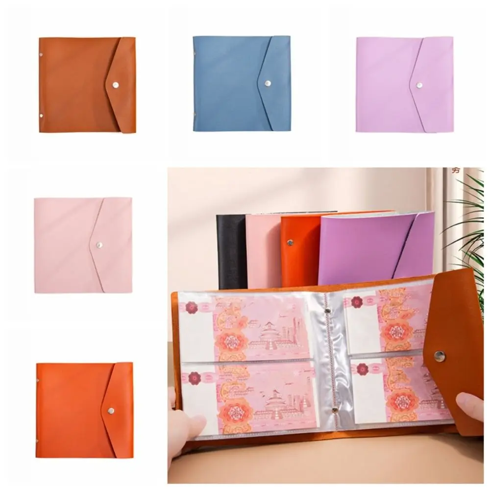 

PU Leather Money Savings Challenge Easy Clear Cash Savings Binder Book Portable Simple Cash Budget Notebook Money Organizer