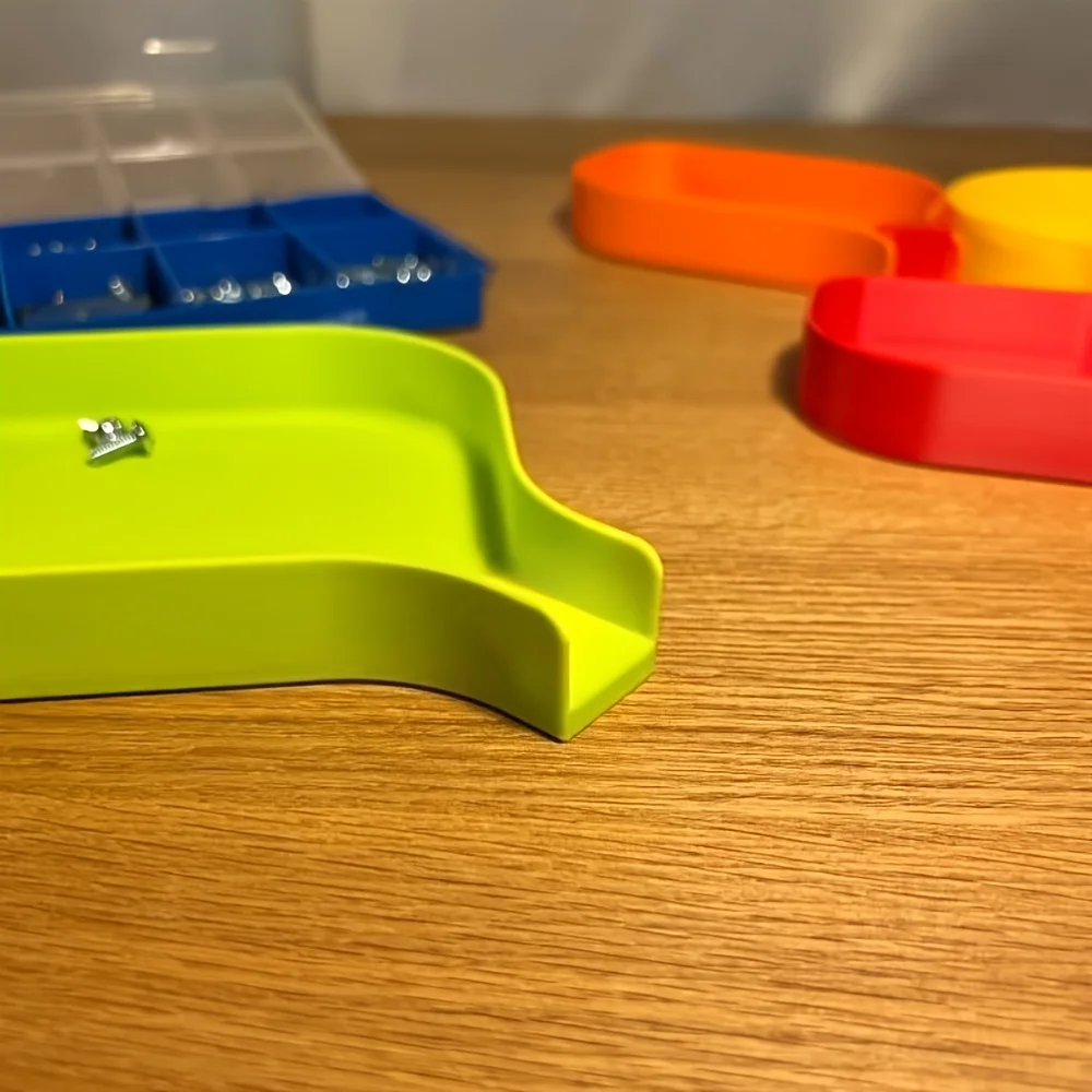 1 PCS small parts Tool Storage Funnel Tray Raised Edges - Prevents Screws, Bolts, Beads, And Small Parts from Spilling