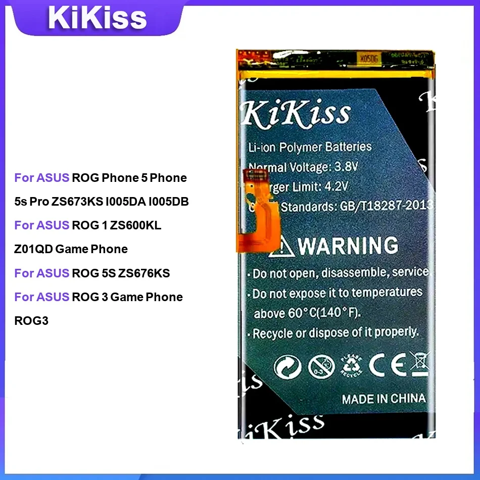 Battery For ASUS ROG Phone 5 1 ZS600KL 5S ZS676KS 3 Game Phone ROG3 C21P2001 C11P1801 C21P2002 C11P1903
