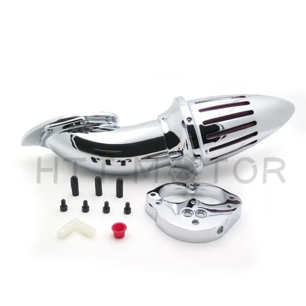فلتر مجموعات منقي الهواء لقطع غيار الدراجات النارية Kawasaki Vulcan 1500/1600 Classic 2000&UP كروم/أسود