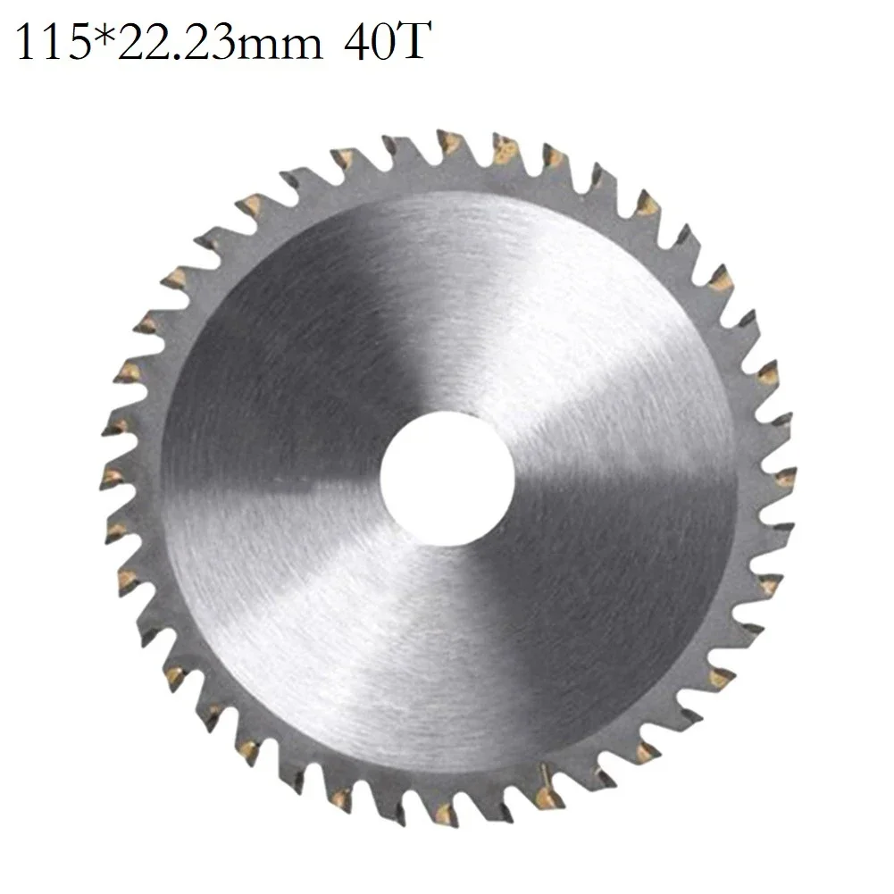 3 pezzi disco da taglio per legno con punta in metallo duro da 4.5 pollici per la lavorazione del legno lama per sega per la lavorazione del legno in acciaio a 40 denti 115mm