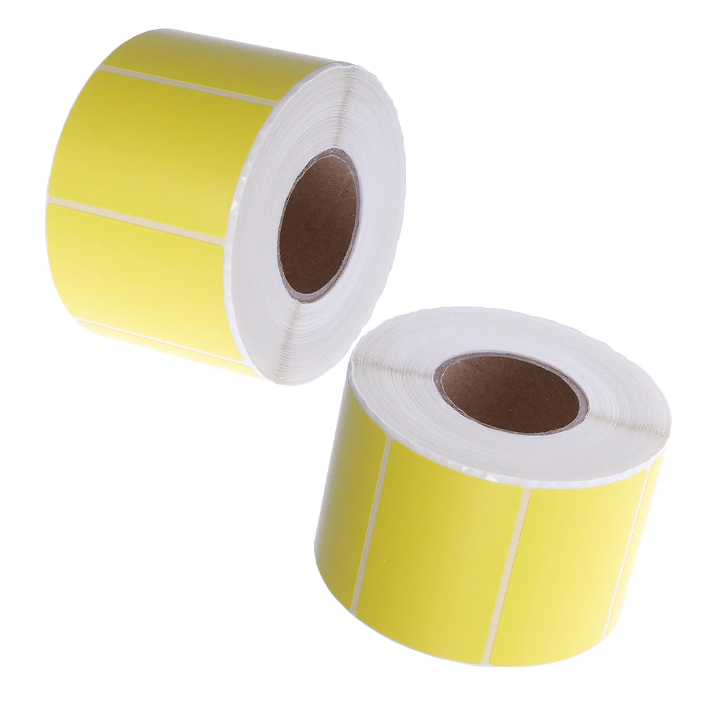 

2 Rolls Colorful Self Adhesive Thermal Labels Smooth Surface Stickers Price Tags Shipping Label Paper