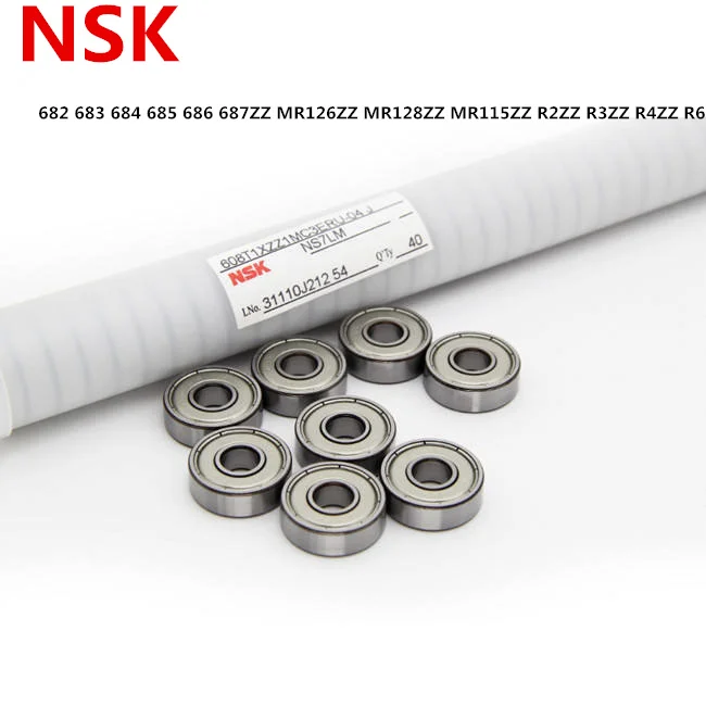 Origin Japan NSK Bearing ABEC-7 Miniature Ball Bearings 682 683 684 685 686 687ZZ MR126ZZ MR128ZZ MR115ZZ R2ZZ R3ZZ R4ZZ R6ZZ